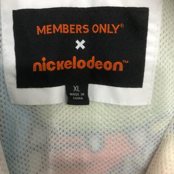 RARE LIMITED EDITION MEMBERS ONLY X NICKELODEON ANORAK HALF ZIP WINDBREAKER - Picture 7 of 12
